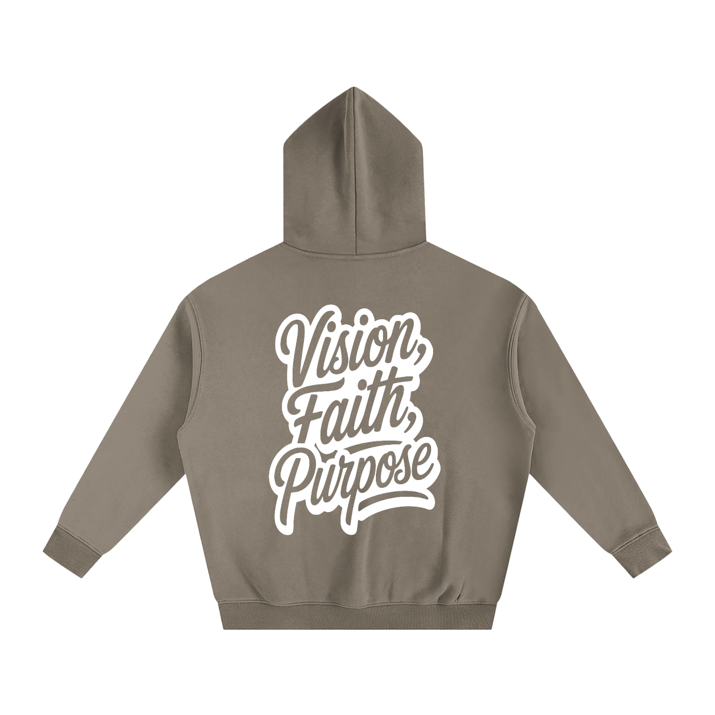 Vision, Faith, Purpose Oversize Fleeced Hoodie