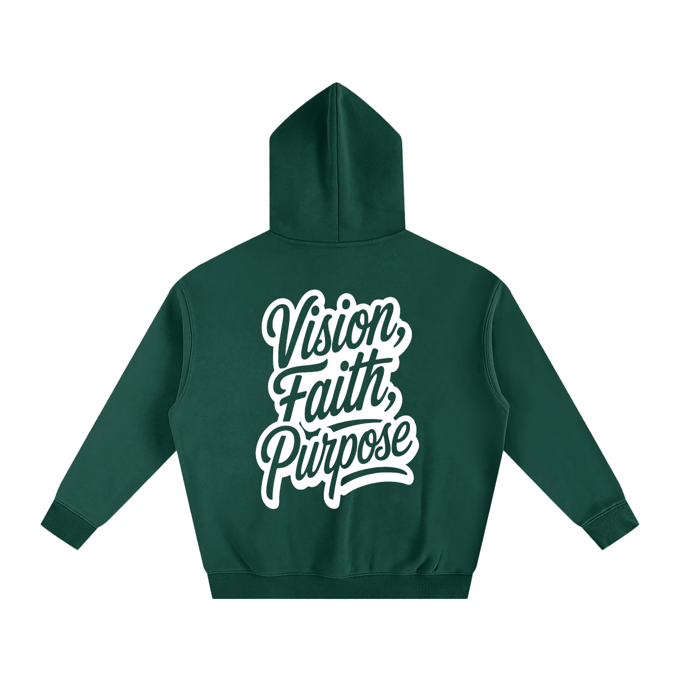Vision, Faith, Purpose Oversize Fleeced Hoodie