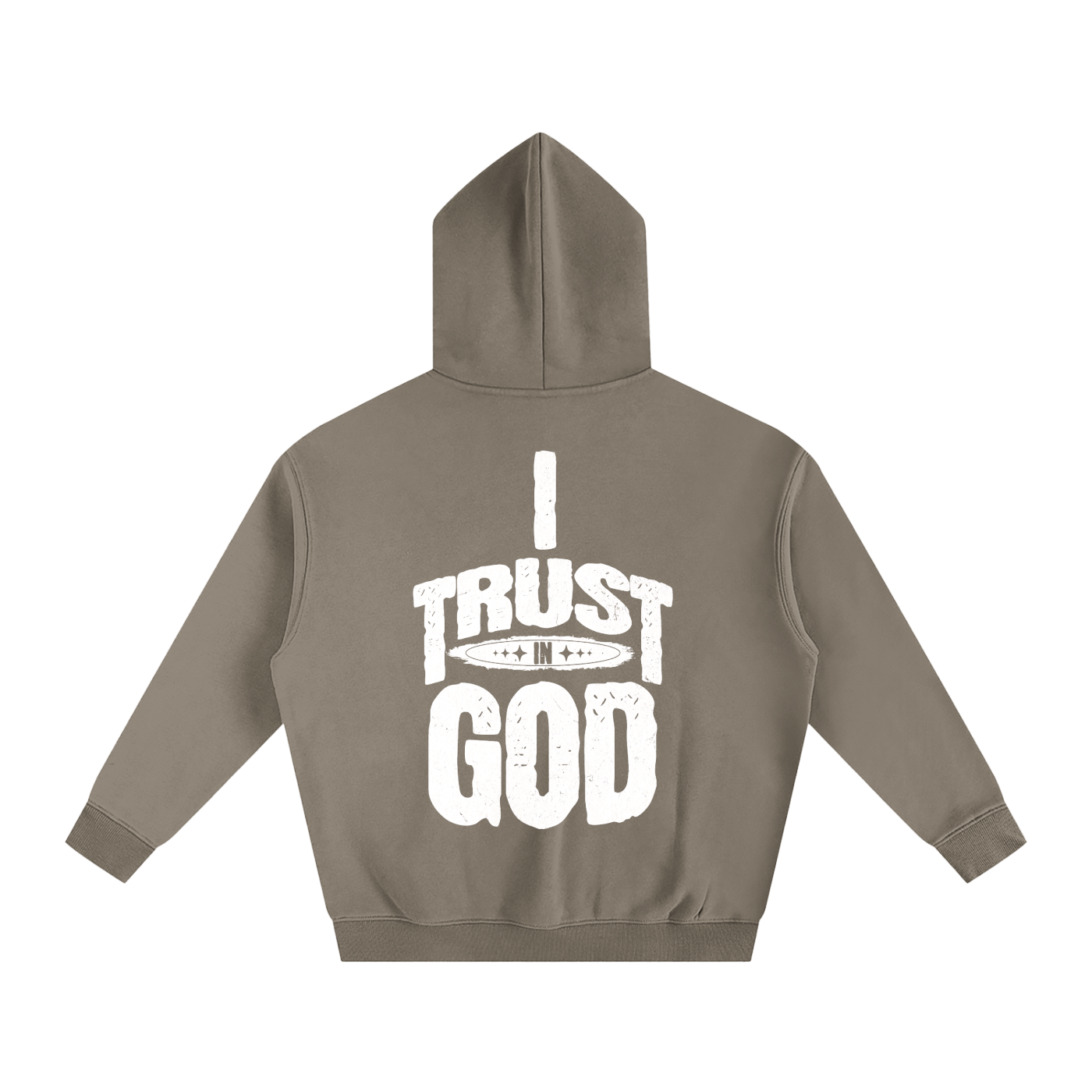 I Trust in God Oversize Fleeced Hoodie