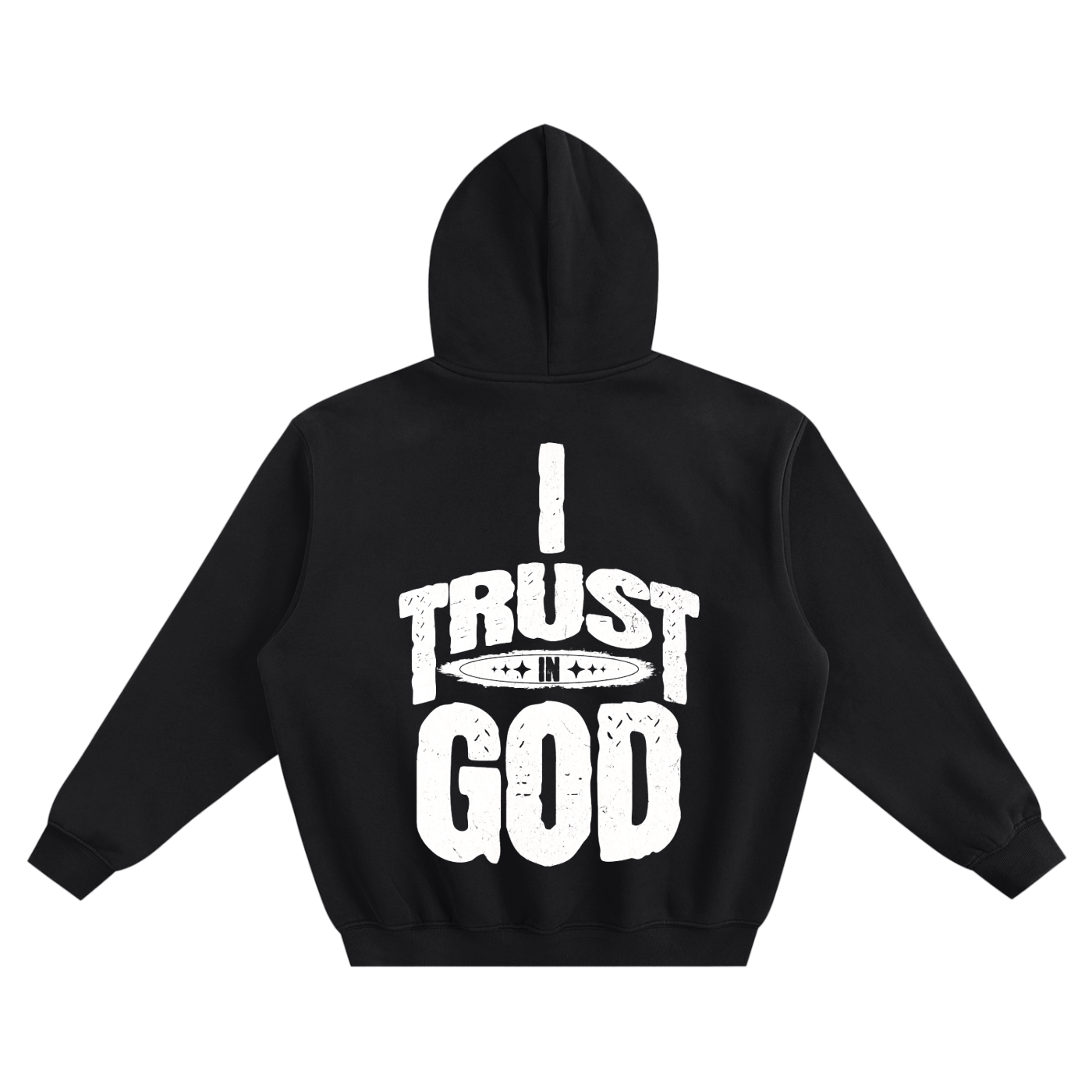 I Trust in God Fleeced Boxy Hoodie