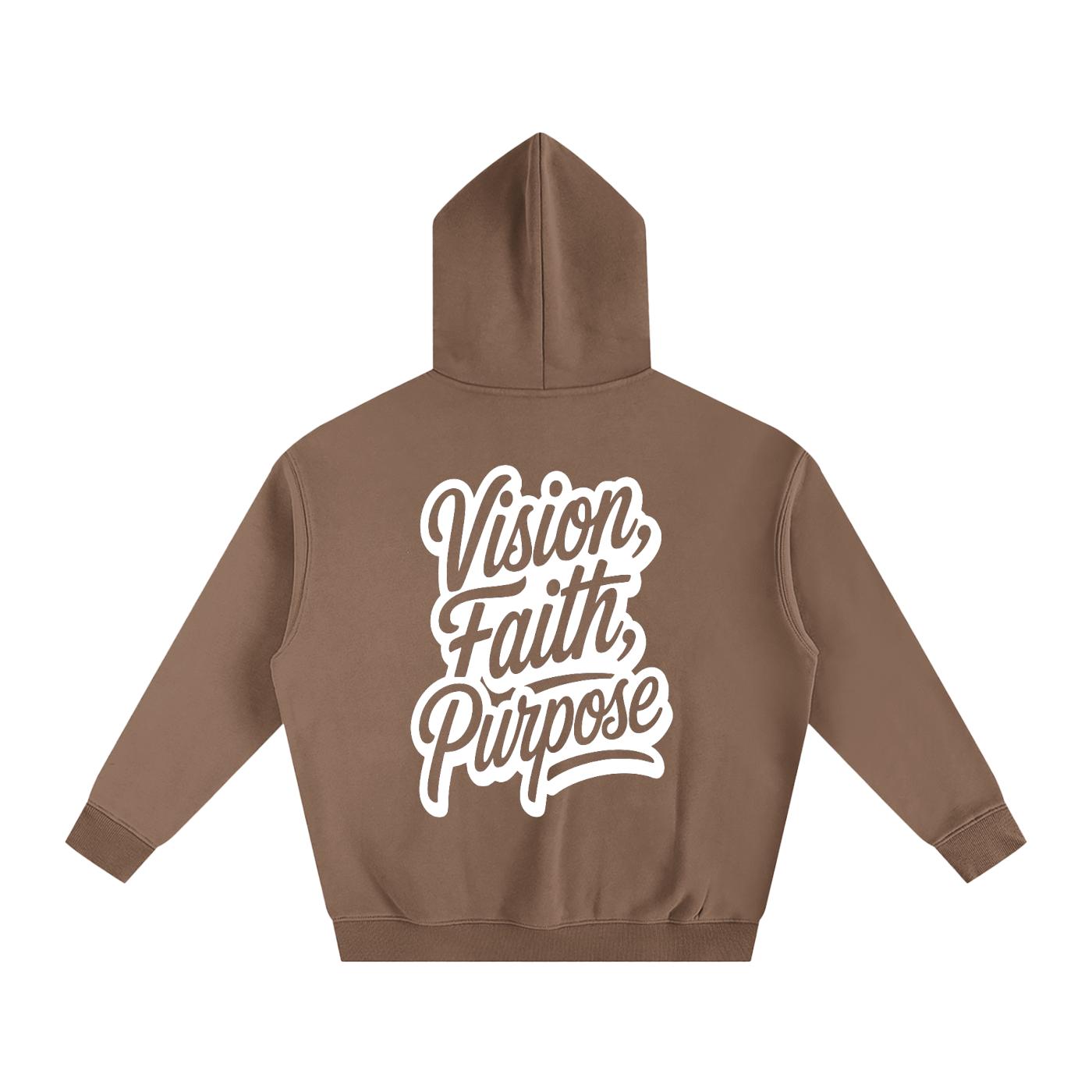 Vision, Faith, Purpose Oversize Fleeced Hoodie