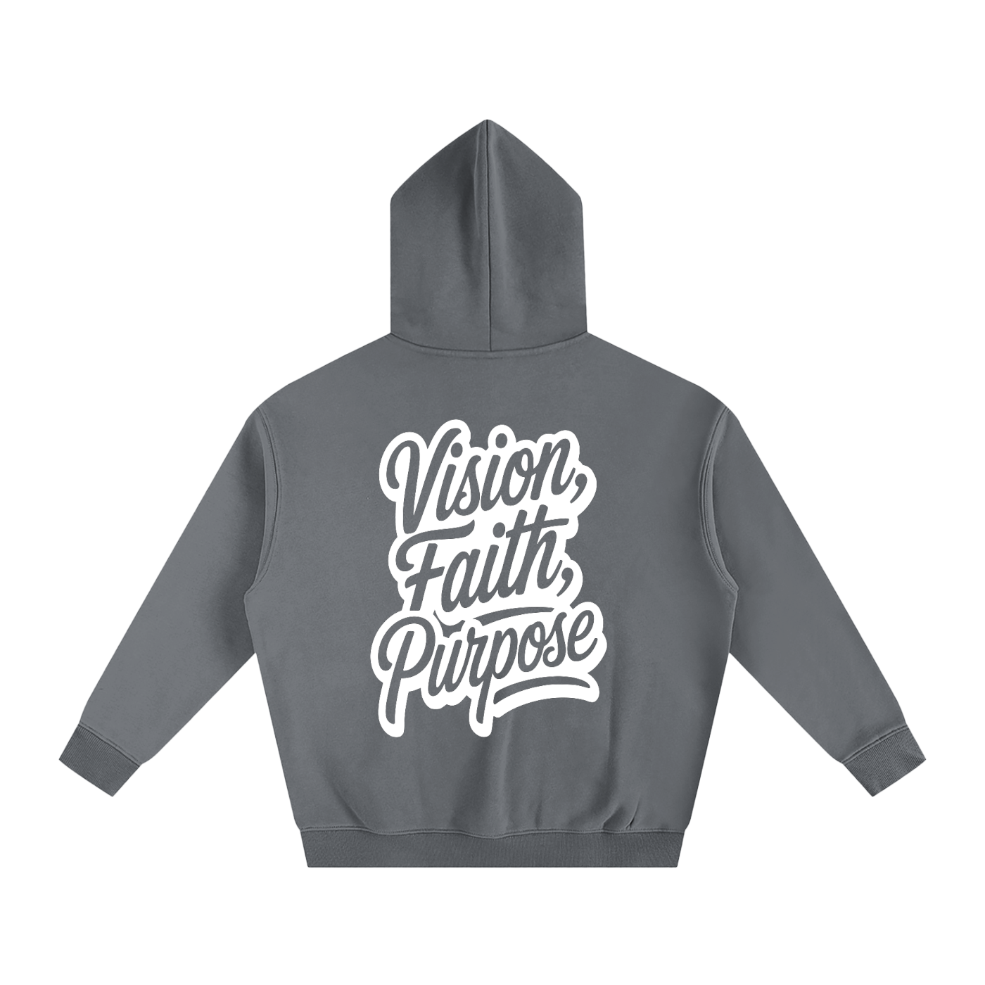 Vision, Faith, Purpose Oversize Fleeced Hoodie