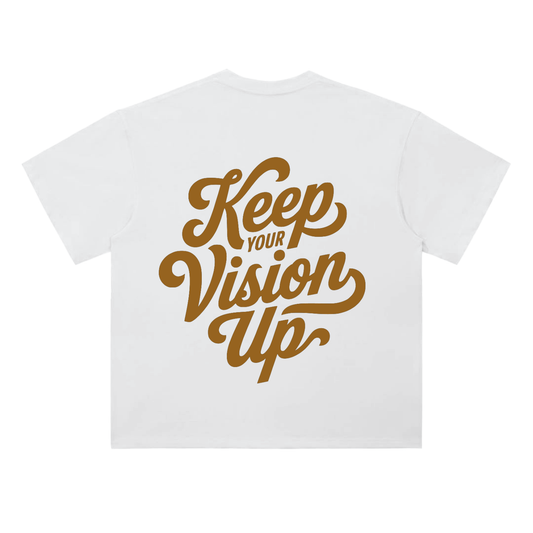 Keep your Vision Up Heavyweight Drop Shoulder Cotton T-Shirt