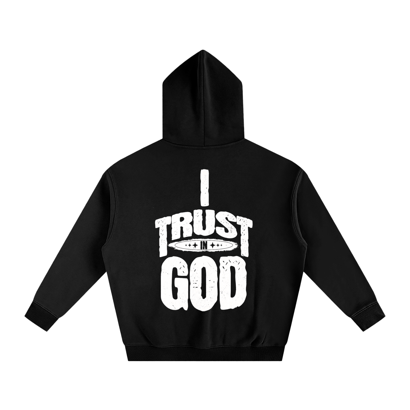 I Trust in God Oversize Fleeced Hoodie