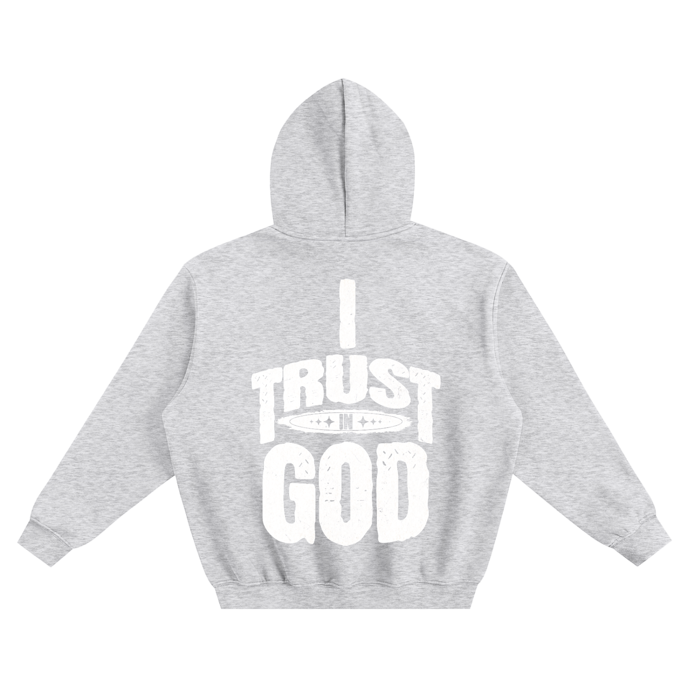 I Trust in God Fleeced Boxy Hoodie