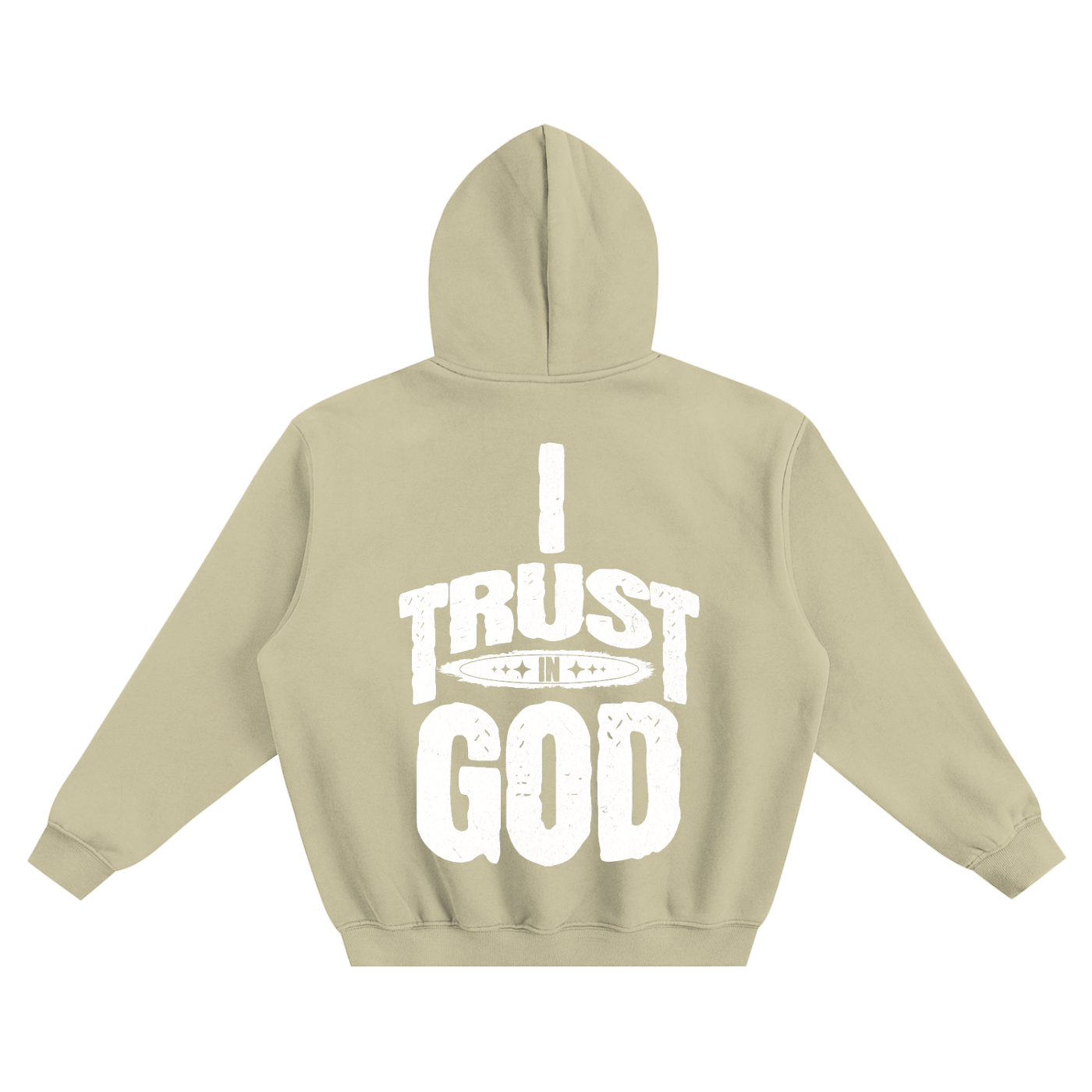 I Trust in God Fleeced Boxy Hoodie
