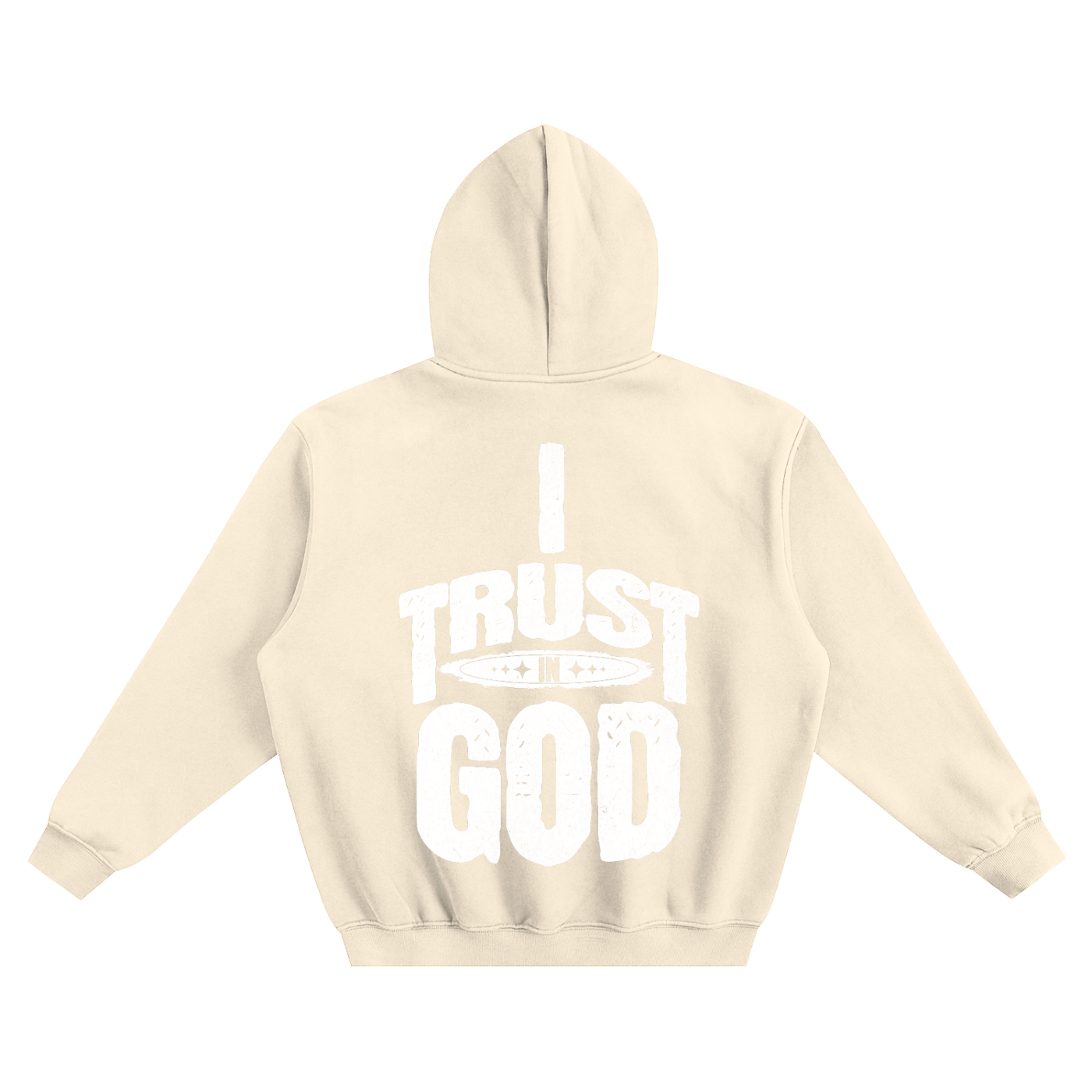 I Trust in God Fleeced Boxy Hoodie