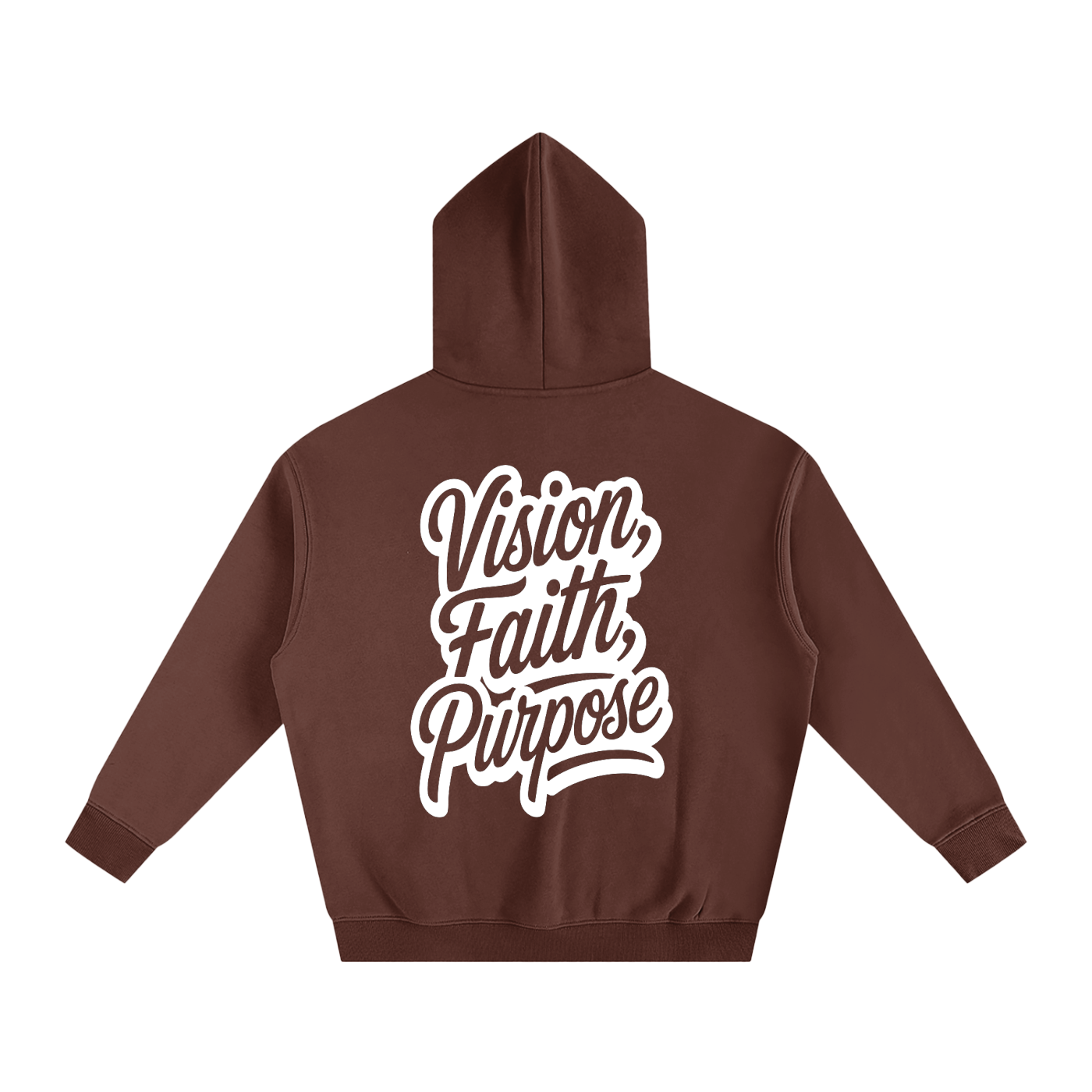 Vision, Faith, Purpose Oversize Fleeced Hoodie