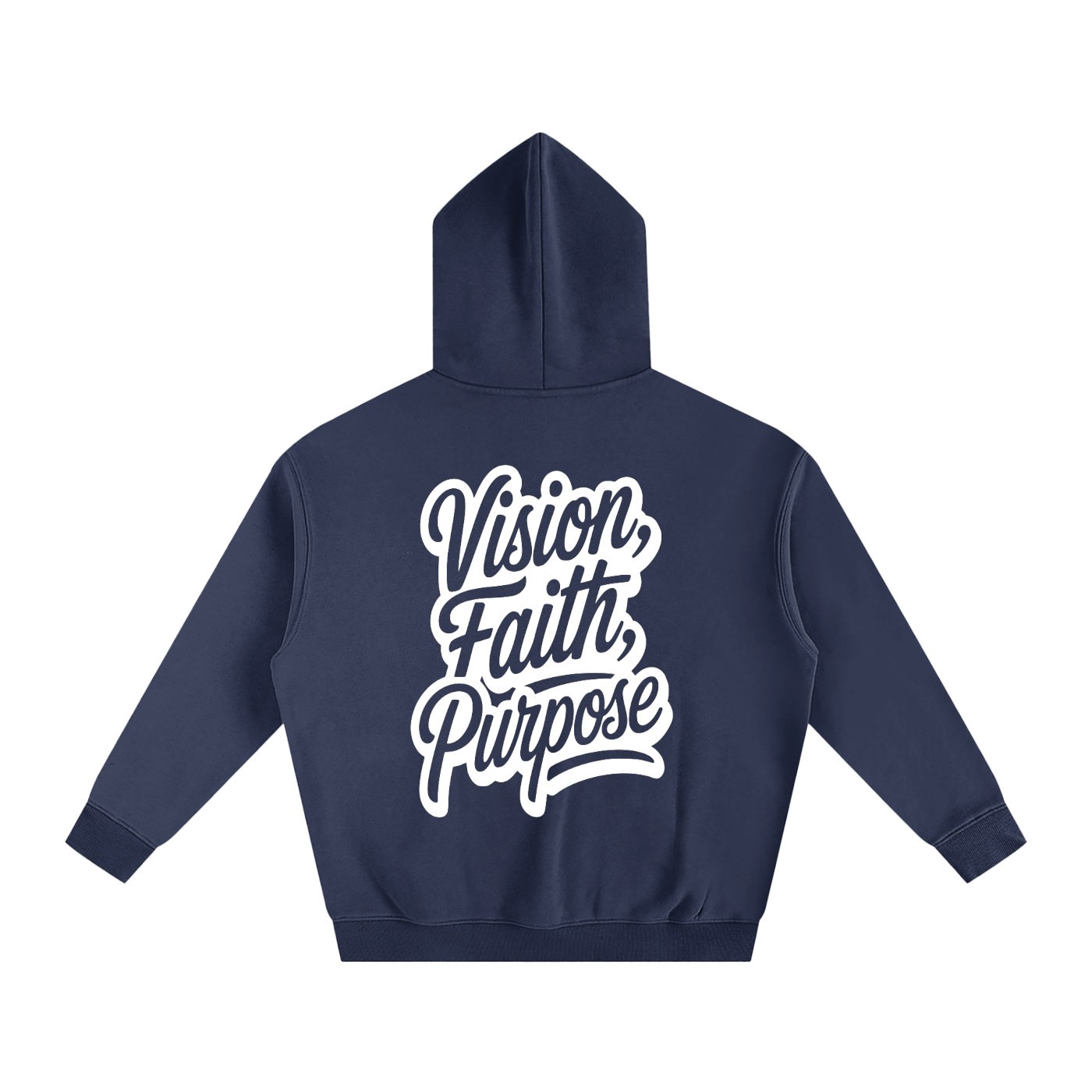 Vision, Faith, Purpose Oversize Fleeced Hoodie