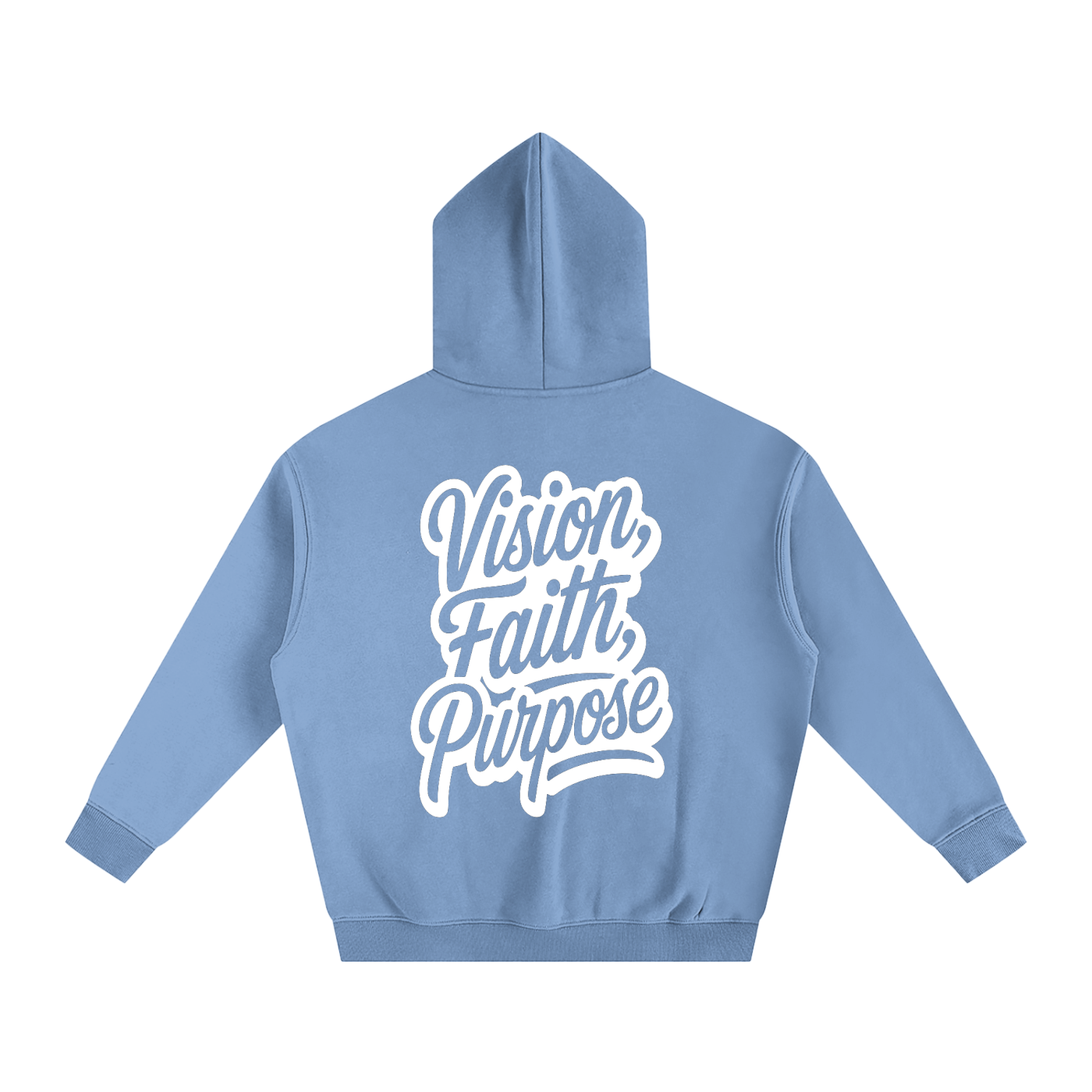 Vision, Faith, Purpose Oversize Fleeced Hoodie