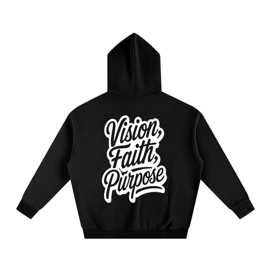 Vision, Faith, Purpose Oversize Fleeced Hoodie