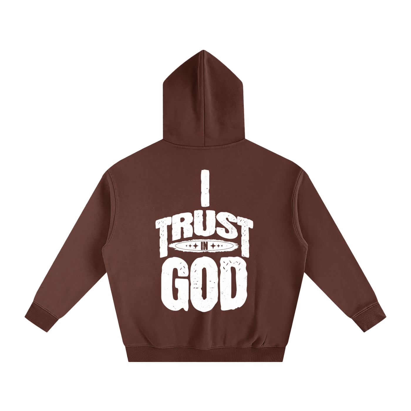 I Trust in God Oversize Fleeced Hoodie