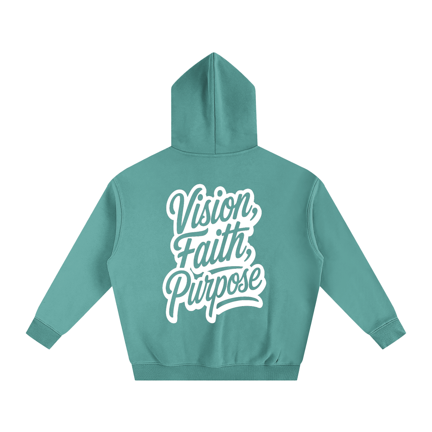 Vision, Faith, Purpose Oversize Fleeced Hoodie