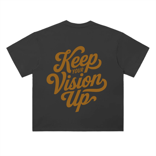 Keep your Vision Up Heavyweight Drop Shoulder Cotton T-Shirt