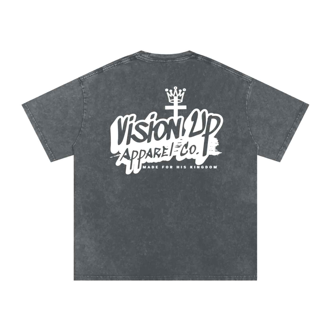 Vision Up Apparel Acid Wash Oversize T-Shirt - 250 GSM