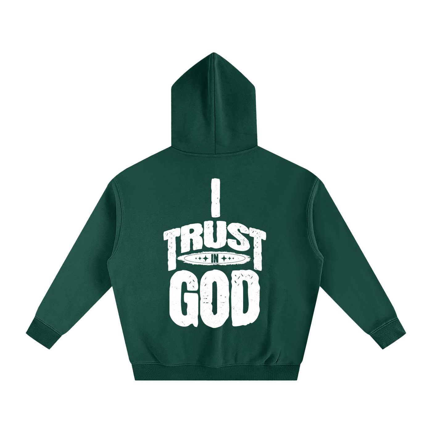 I Trust in God Oversize Fleeced Hoodie