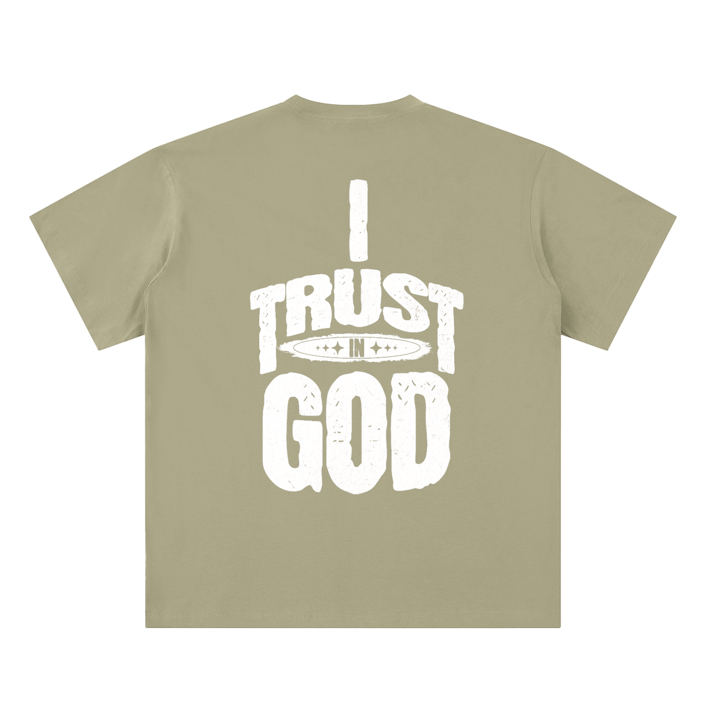 I Trust in God Sueded Cotton T-shirt
